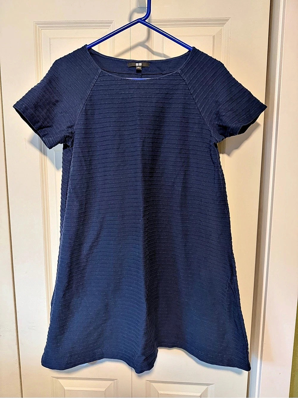 Uniqlo Mini Dress in Blue Size Large Like New